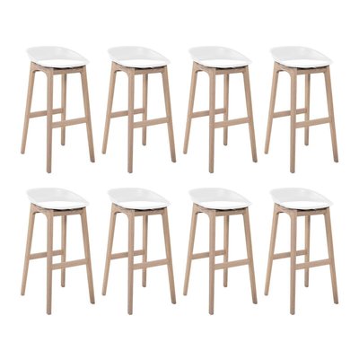 Lot de tabourets de bar en bois 65cm RIVA MOB IN