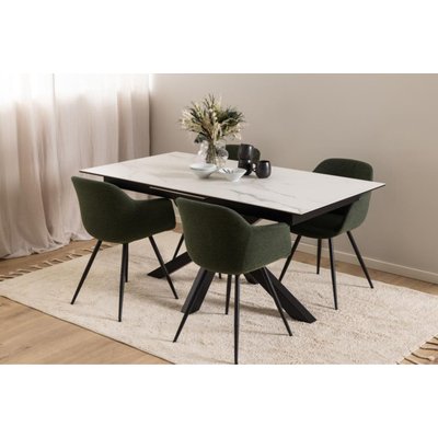 Table rectangulaire extensible en céramique L168/210 - NEIVA HELLIN, DEPUIS 1862