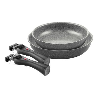 Set de 4 poêles Torre (Poêle 24 cm + Poêle 28 cm + x2 Poignée amovible) BALLARINI