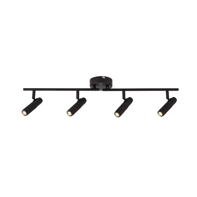 Adjustable Black Split Bar 4 Light Ceiling Spotlight SO'HOME