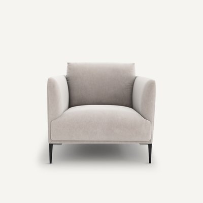 Fauteuil in fluweel, Oscar design E. Gallina AM.PM