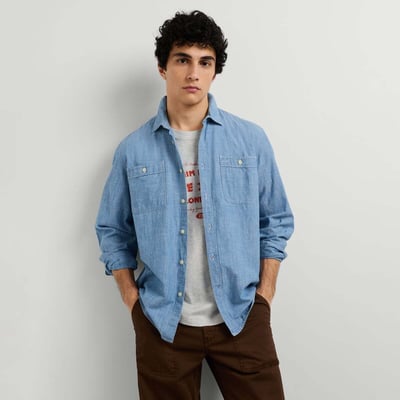Chemise Chambray Coupe Regular PEPE JEANS