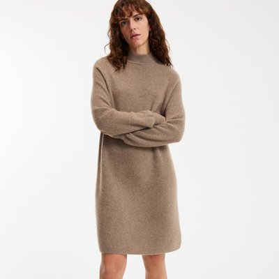 Cashmere Mini Jumper Dress with Long Sleeves LA REDOUTE COLLECTIONS