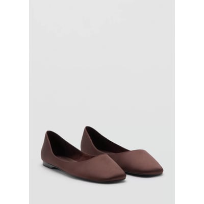 Ballerine en satin MANGO