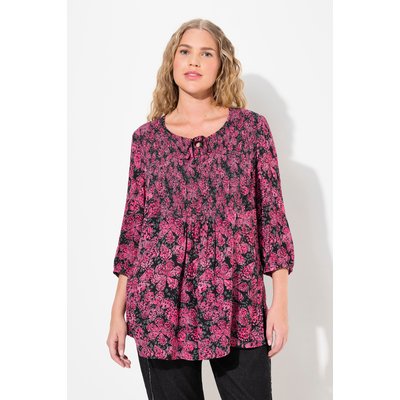 Blouse smockée, imprimé floral ULLA POPKEN
