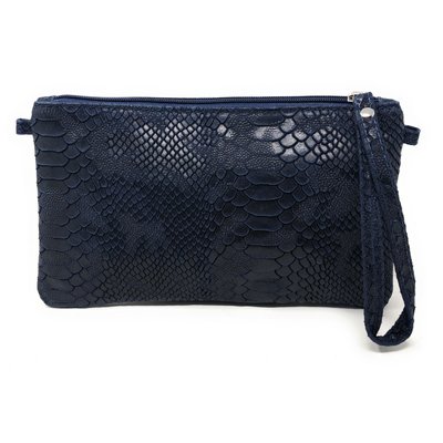 Sac à main pochette en cuir façon lézard DUNDEE OH MY BAG