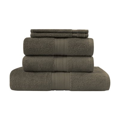 Ensemble de bain 5 pièces (1 drap de bain + 2 serviettes de toilette + 2 gants) LUXURY SENSEI MAISON
