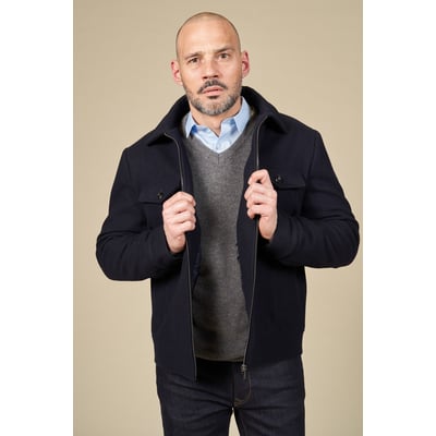 Blouson lainage droit multipoches MCS
