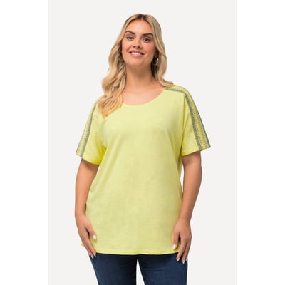 T-shirt avec broderies et épaules smockées ULLA POPKEN