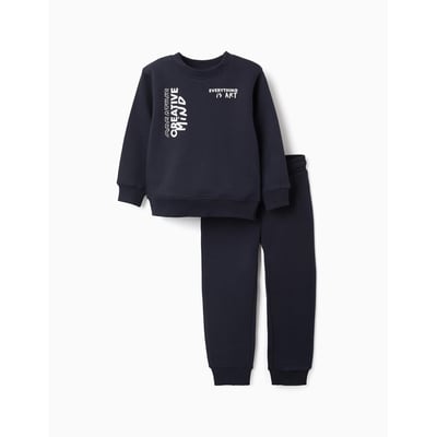 Ensemble de jogging en coton peigné avec imprimé Creative ZIPPY