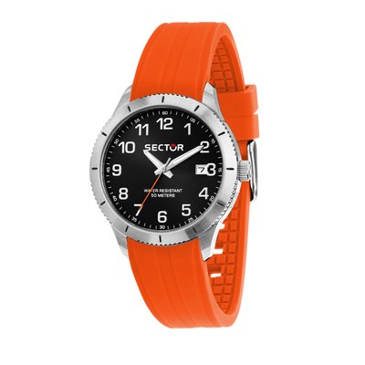 Montre analogique en acier, silicone 270 SECTOR NO LIMITS
