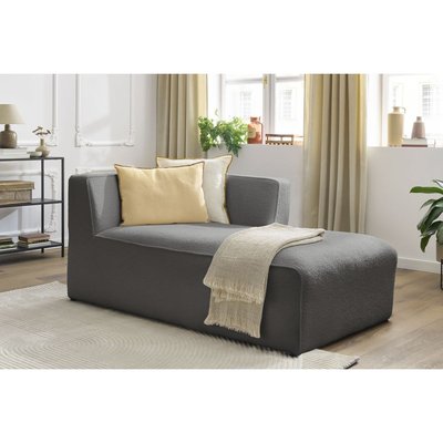 Méridienne pour canapé modulable 1 place(s) en tissu bouclette, MEGEVE BOBOCHIC