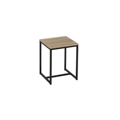 Table d'Appoint Carrée en Bois et Métal WADIGA