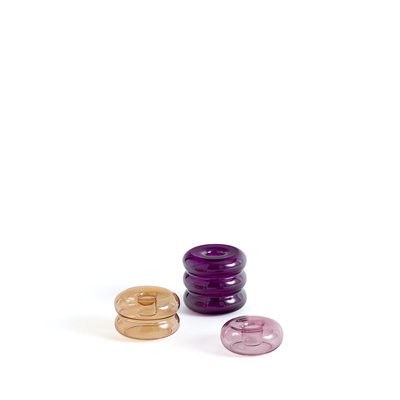 Set of 3 Leramo Coloured Glass Candle Holders LA REDOUTE INTERIEURS
