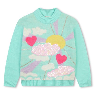 Pull sequin fille top