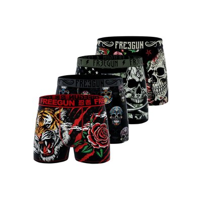 Lot de 4 Boxers microfibre FREEGUN