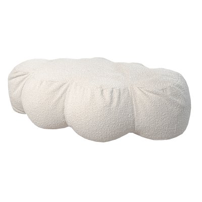 Pouf nuage en laine bouclée, déhoussable MX HOME
