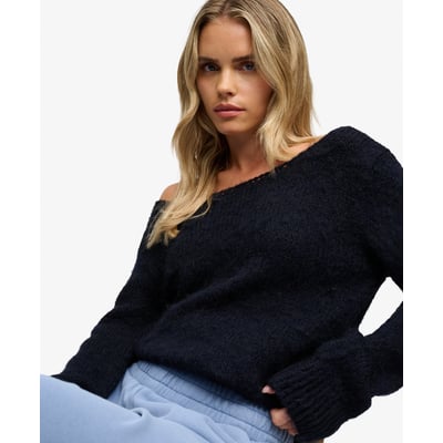 Pull Encolure Bateau Coupe Décontractée SUPERDRY