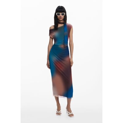 Robe drapée à encolure irrégulière DESIGUAL