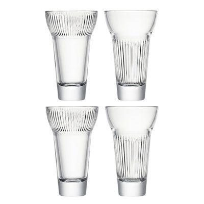 Coffret de 4 verres à pastis CALANQUES 2 x Fanny et 2 x Marius - Made in France LA ROCHERE