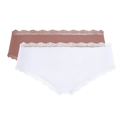Lot de 2 shorties DAILY COTON DENTELLE DIM