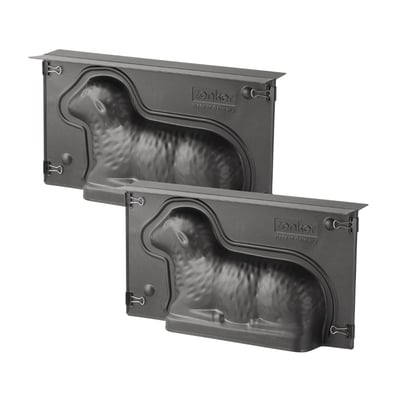 Lot de 2 moules à gâteaux 3D en forme d'agneau pascal ZENKER