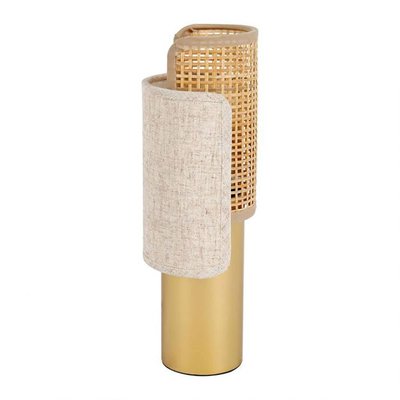 Lampe Métal Coton Lin Bourgeon DECORATIE