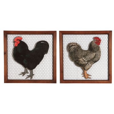 Cadre poule en bois et grillage Lot de 2 AUBRY GASPARD