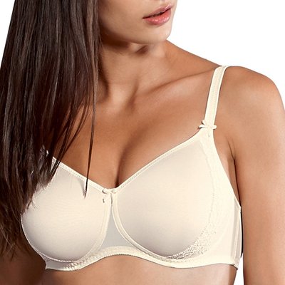 Soutien-gorge sans armature bonnets lisses coqués LACE rose ROSA FAIA
