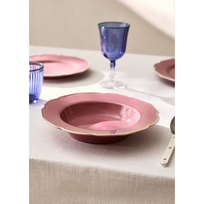 Assiette creuse grès vagues MANGO HOME