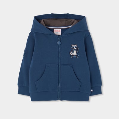 Sweat-shirt garçon broderie raton laveur BOBOLI