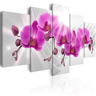 Tableau Fleurs Abstract Garden: Pink Orchids EDEN