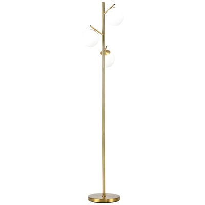 Lampadaire Métal Or HOMCOM