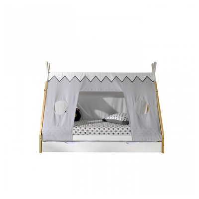 Lit tipi avec tiroir et textile VIPACK