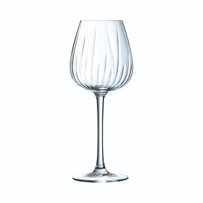 Lot de 4 verres à pied 35 cl Swirly - Cristal d'Arques CRISTAL D ARQUES