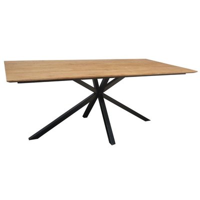 Table pied central en bois de teck recyclé 240 cm DEPOK PIER IMPORT