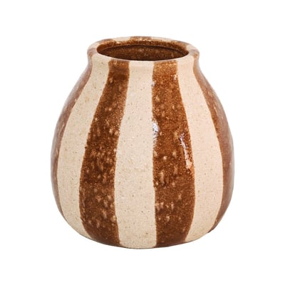 Vase Terrano Marron 14x13.5   - TERRANO TABLE PASSION