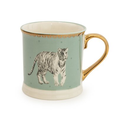 Tiger Tankard Mug in Teal SO'HOME