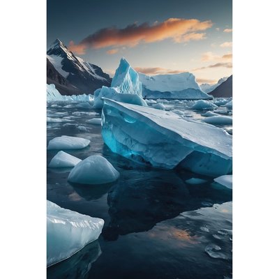 Tableau Mural Iceberg Arctique MER CEANOTHE
