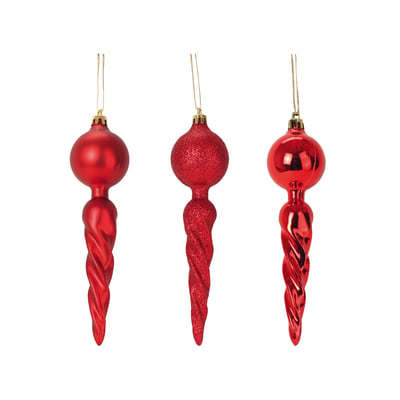Set de 3 suspensions torsadées de noël EDEN