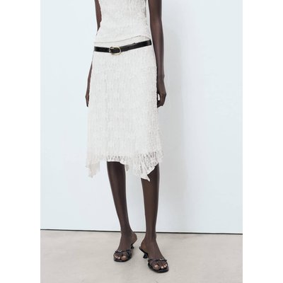 Jupe midi dentelle MANGO