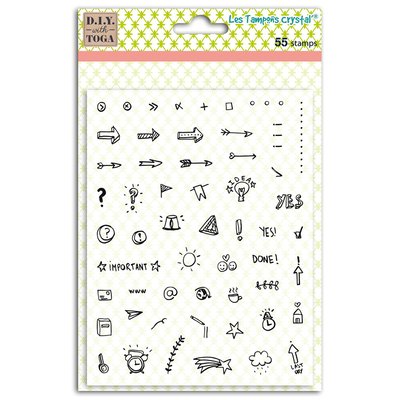 Tampons crystal Icônes Bullet journal DRAEGER PARIS