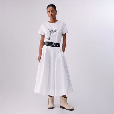 Jupe midi en popeline LIU JO