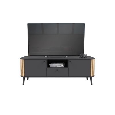Meuble TV 1 tiroir, 2 portes et 1 niche L138 cm - PURE CALICOSY