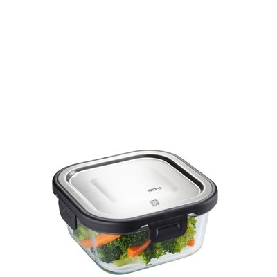 Boîte de conservation verre carré 500 ml MILO GEFU