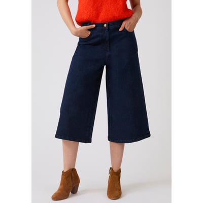 Jupe-culotte denim évasée DAMART