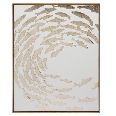Toile   Dorés 80 x 100 cm-POISSONS AMADEUS