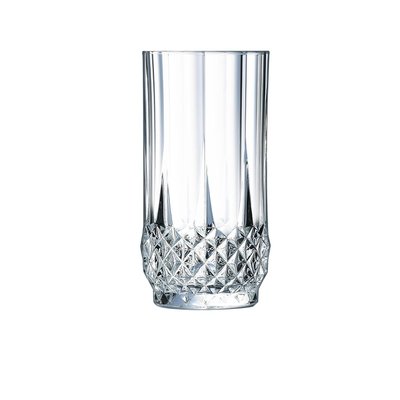 6 verres à eau vintage 28cl Longchamp - Cristal d'Arques - Verre ultra transparent au design vintage CRISTAL D ARQUES