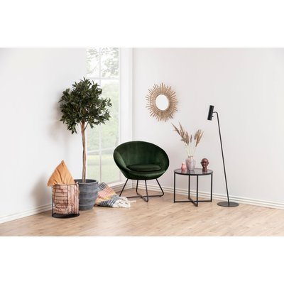 Fauteuil moderne en velours et métal - SCOTT HELLIN, DEPUIS 1862