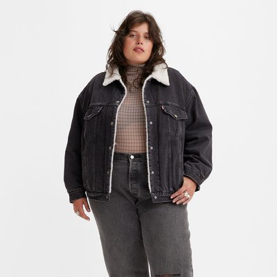 Veste sherpa noir La Redoute